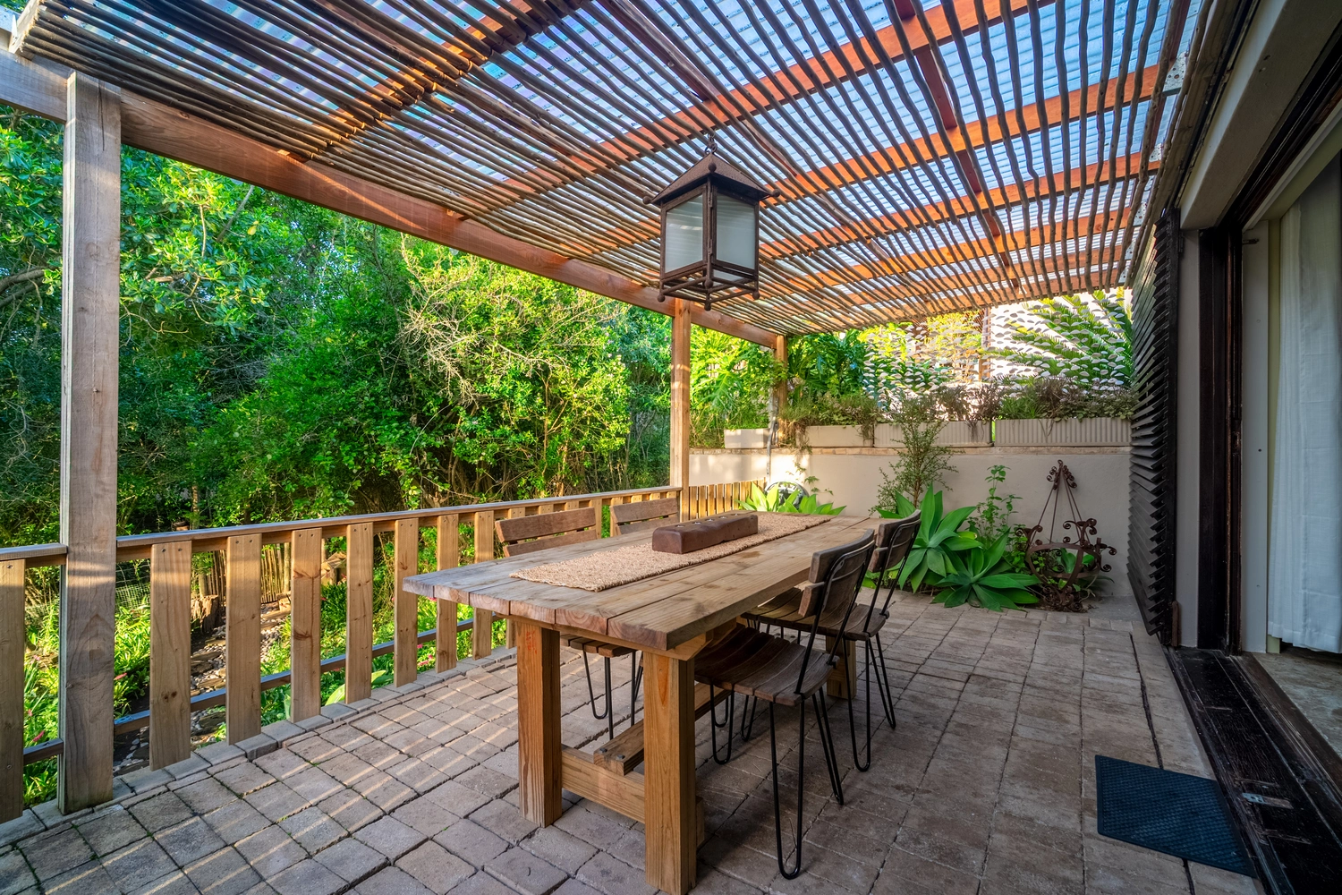 BBQ facilities are available on the forest patio.