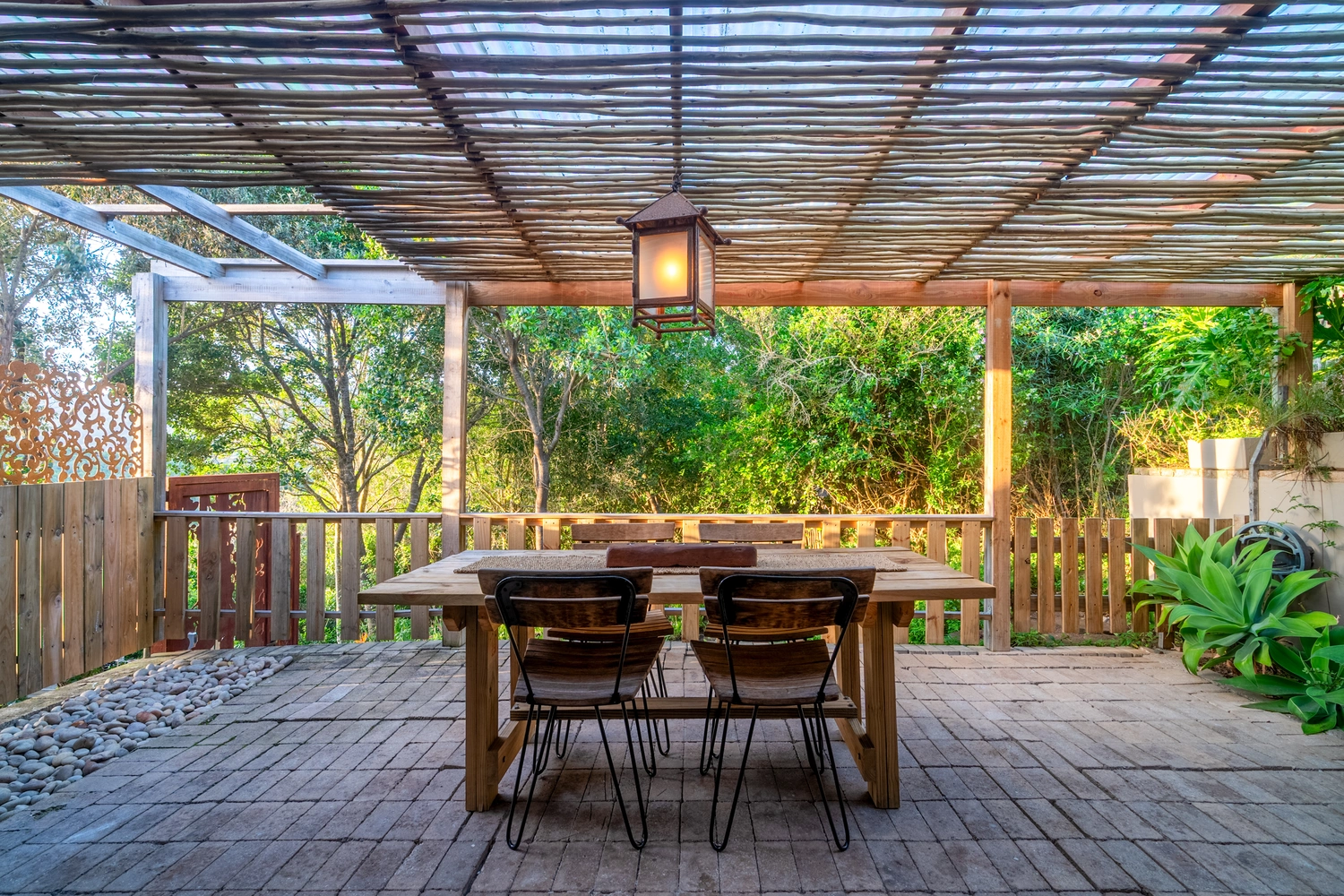 BBQ facilities are available on the forest patio.
